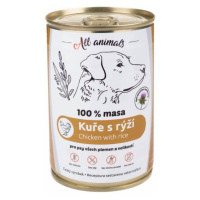 ALL ANIMALS konzerva kuracie mleté s ryžou pre psov 400 g