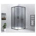 SIGMA SIMPLY BLACK štvorcový sprchovací kút 900x900 mm, rohový vstup, Brick sklo GS2490B-02