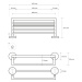 SAPHO - X-STEEL polička na uteráky s hrazdou, nerez mat XS406