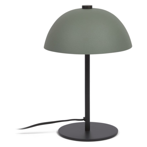 Zelená stolová lampa s kovovým tienidlom (výška 33 cm) Aleyla - Kave Home