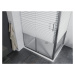 MEXEN/S - Apia sprchovací kút posuvný 100x70, sklo transparent/pruhy, chróm + vanička 840-100-07