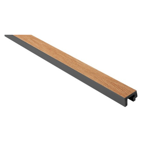 Obkladová lamela ľavé ukončenie Fineza Slat Large Classic oak 270x3,6 cm SLAT03COL