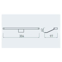 Svietidlo LED Maximus 5W , 3000K 12V IP20 biela 304mm