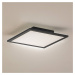 Lindby LED panel Enhife, čierny, 29,5 x 29,5 cm, hliník