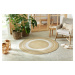 Kusový koberec Braided 105556 Creme Beige kruh – na ven i na doma - 200x200 (průměr) kruh cm NOR