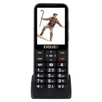 EVOLVEO EasyPhone LT s nabíjacím stojanom čierny