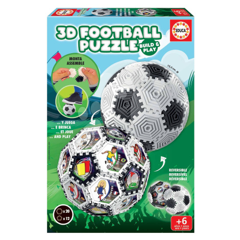 Puzzle futbalová lopta 3D Football Puzzle Educa 32 dielov