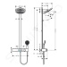 HANSGROHE HANSGROHE - Pulsify S Sprchový set 260 s termostatom ShowerTablet Select 400, 2 prúdy,