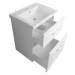 AQUALINE - FAVOLO umývadlová skrinka 57x72,5x44,6cm, biela mat FV260