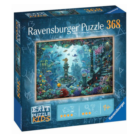 Ravensburger Exit KIDS Puzzle: Potopená Atlantída - 368 dielikov (puzzle a únikovka v jednom)