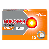 NUROFEN pre deti Active 100 mg 12 orodispergovateľných tabliet