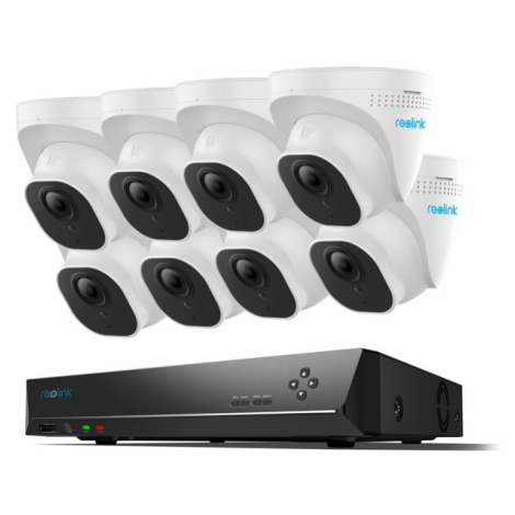 Reolink RLK16-820D8-A Smart dome 4K Security Kit with 3TB Built-In, 16-Channel NVR, 8x RLC-820A