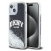 DKNY Liquid Glitter Arch Logo Zadný Kryt pre iPhone 11 Black