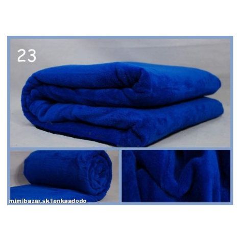 Luxusná deka z mikrovlákna 200 x 220cm modrá č.23