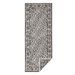 Kusový koberec Twin-Wendeteppiche 103113 schwarz creme Rozmery koberca: 80x250
