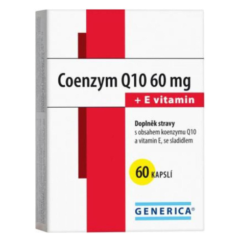 GENERICA Coenzým Q10 60 mg + E vitamín 60 kapsúl