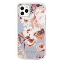 Silikónové puzdro na Apple iPhone 11 Pro Max GUHCN65IMLFL02 Guess Flower Collection