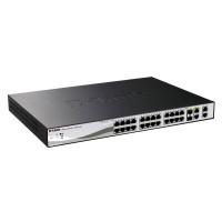 D-Link DES-1210-28P 24-port 10/100 PoE Smart Switch + 2 Combo 1000BaseT/SFP + 2 Gigabit