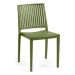 Zelená plastová záhradná stolička Bars - Rojaplast