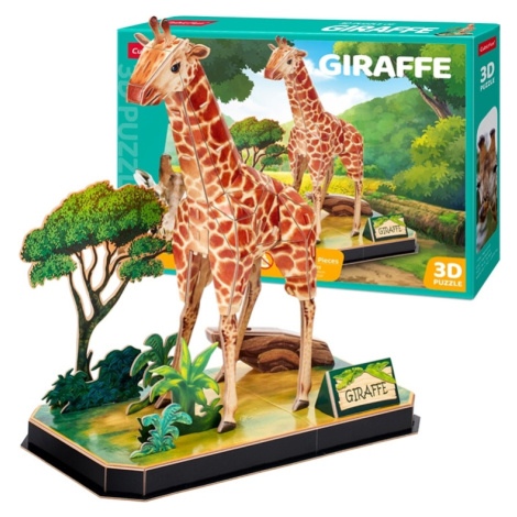 Puzzle 3D Zvierací kamaráti Žirafa - 43 dielikov