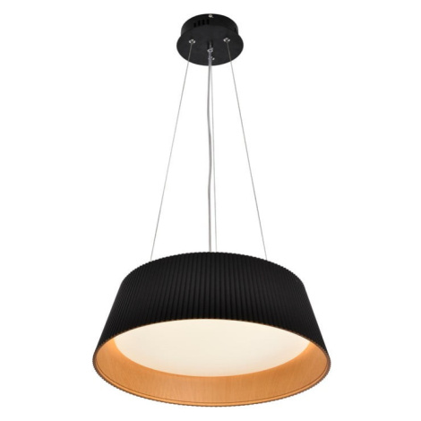 Čierne LED závesné svietidlo s kovovým tienidlom ø 45 cm Umbria – Candellux Lighting