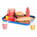 Fast food set s podnosom 26x19cm 26ks