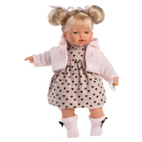 Llorens 33144 Roberta realistická bábika so zvukmi a mäkkým látkovým telom 33 cm