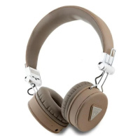 Slúchadlá Guess Bluetooth on-ear headphones ENC GUBH70PGTSPSW brown Grained Classic Round Shape 