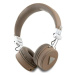 Slúchadlá Guess Bluetooth on-ear headphones ENC GUBH70PGTSPSW brown Grained Classic Round Shape 