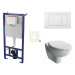Cenovo zvýhodnený závesný WC set SAT do ľahkých stien / predstenová montáž + WC VitrA Normus SIK