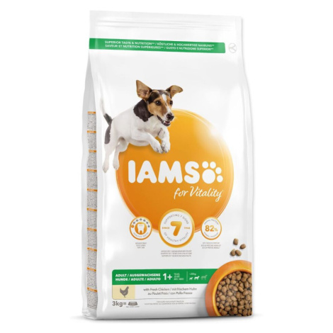 IAMS Dog Adult Small & Medium Chicken granule pre psov 1 kus, Hmotnosť balenia (g): 12 kg