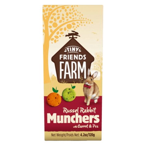 SUPREME Tiny Friends Farm Munchers mrkva a hrášok 120 g