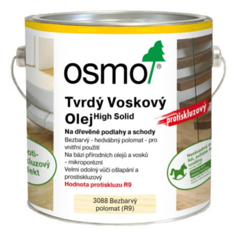 OSMO Tvrdý voskový olej protišmykový 0,75 l 3088 - bezfarebný polomat