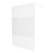 MEXEN/S - KIOTO samostatne stojaca sprchová zástena 100 x 200, transparent/dekor 8 mm, biela 800
