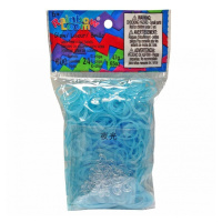 Rainbow Loom originálne svietiace gumičky pre deti 600 kusov 20509 modré