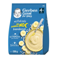 GERBER Cereal mliečna kaša dobrú noc banánová od ukonč. 4. mesiaca 230 g