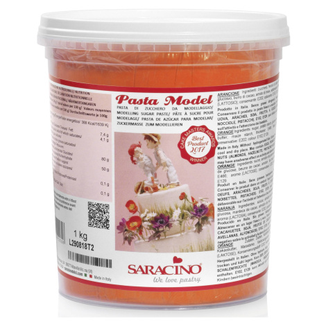 Modelovacia hmota oranžová 1 kg - Saracino