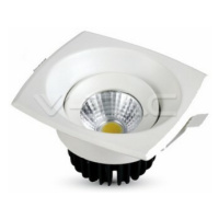 Bodové LED svietidlo štvorcové 8W, 3000K, 550lm, biele VT-2908SQ (V-TAC)