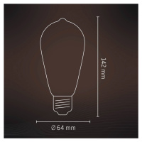 Calex Smart Rustic E27 ST64 LED 4,9W filament RGBW