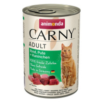 Animonda CARNY® cat Adult hovädzie, morka a králik konzervy pre mačky 6x400g