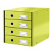 Leitz Zásuvkový box Click - Store 4 zásuvky zelený