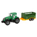 mamido Zelený Poľnohospodársky Traktor s Prívesom na Trenie