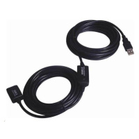 PREMIUMCORD USB 2.0 opakovač a predlžovací kábel A/M-A/F 15 m