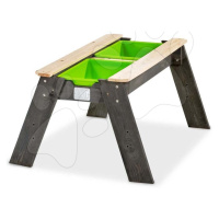 Pieskovisko cédrové stôl na vodu a piesok Aksent sand&water table Exit Toys veľké s krytom objem