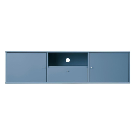 Modrý TV stolík 161x42 cm Mistral – Hammel Furniture