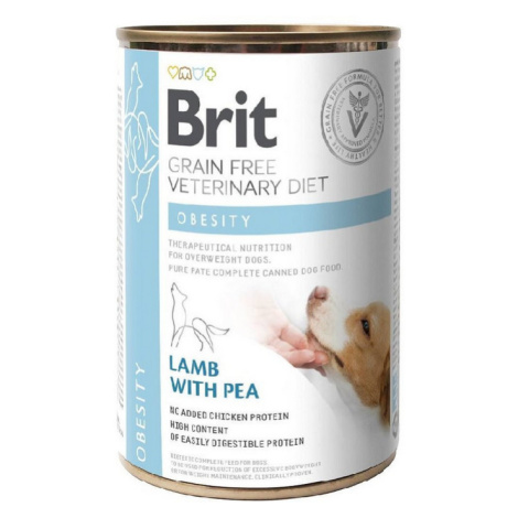 Brit Veterinary Diets GF dog Obesity 400g konzerva