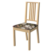 Dekoria Poťah na stoličku Börje, béžový a zelený kvetinový motív, poťah na stoličku Börje, Eden,