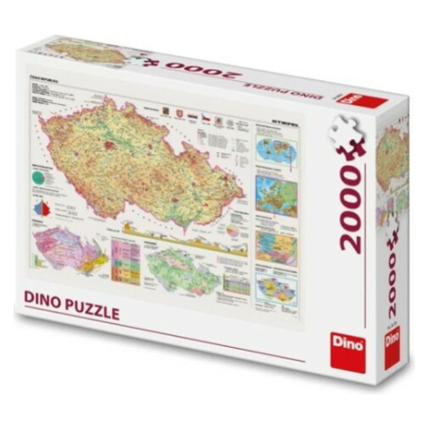 Puzzle Mapy Českej republiky 2000 dielikov