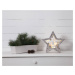 LED dekoračná drevená hviezda Fauna, 24 cm vysoká