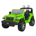 mamido  Detské elektrické autíčko Jeep Wrangler Rubicon 4x4 zelená